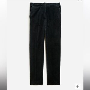 J Crew Kate Straight-Leg Pant in Stretch Velvet, NWT